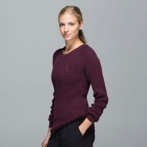 Lululemon The Sweater the Better, size 4, purple